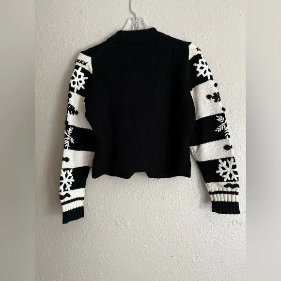 Vintage Michael Simon snowflake zip up sweater - Picture 2 of 8